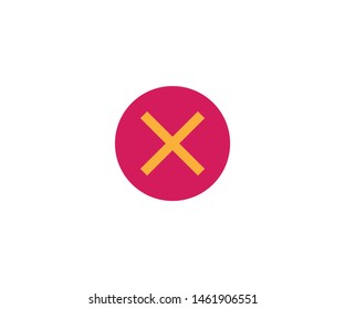 Close isolated vector line icon
