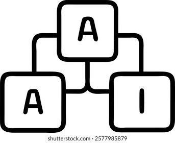 Close up of keyboard keys forming the word AI with copy space concept as A macro photograph of keyboard keys arranged to spell AI highlighting the technological aspect of AI in cus