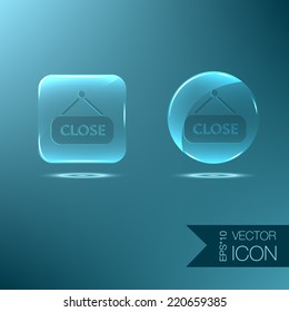 close label sign. symbol icon tablet closed