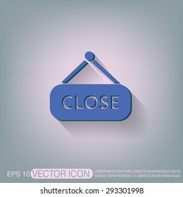 close label sign. symbol icon tablet closed