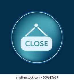 close label sign. symbol icon tablet closed