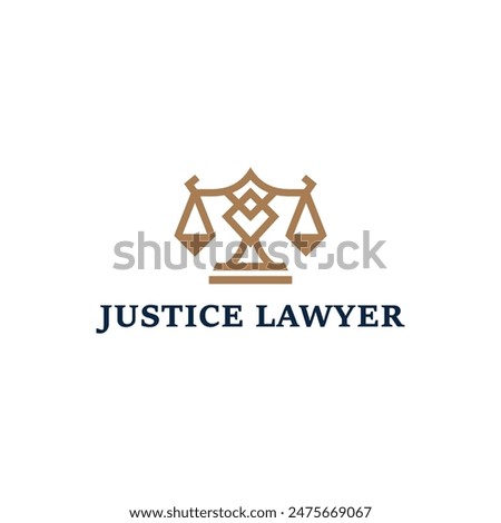 Close up of a law firm logo suitable for legal websites, lawyer social media profiles, business cards, legal offices, and legal presentations.