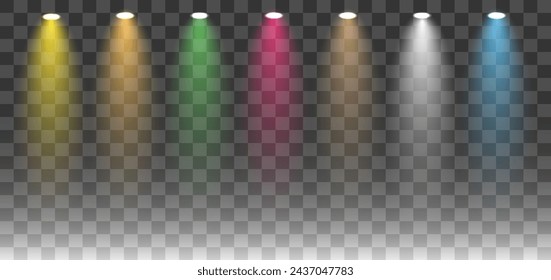 close up of light beam isolated on background 