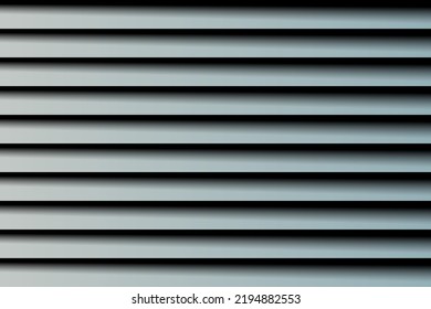 Close up light green venetian blinds, Dark background