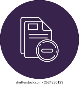 Close Line vector Icon Design