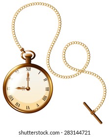 Close up luxury design of pocket watch