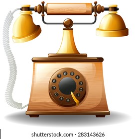 Close up luxury design of vintage phone