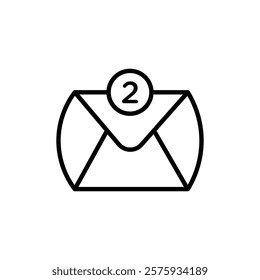close mail icon simple vector symbol