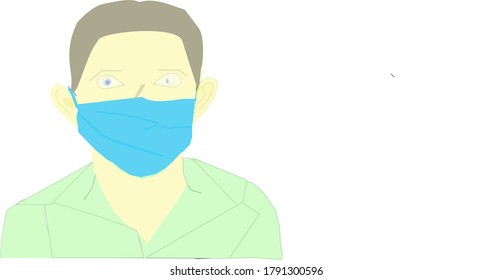 cierre de un hombre con una máscara azul