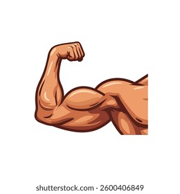 A Close up of a Man's Arm Showing His Muscles.