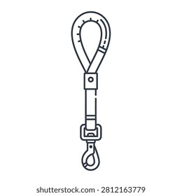 Close up of metal hook fastener