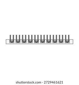 Close up of a metal spiral binding coil forming a continuous wire loop connecting pages, symbolizing organization, planning, education, and office supplies on plain background