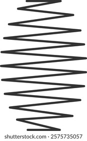 Close up of a metal spiral spring, showcasing its flexibility, resilience, and potential use in various industrial applications, highlighting its role as a crucial machine component