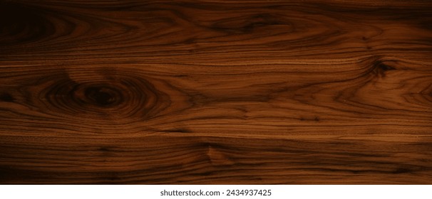 close up of the old natural walnut wood texture of the dark wood surface background