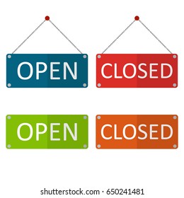 close open Board vector