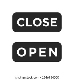 Close and Open icon vector isolated symbol illustration EPS 10