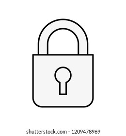 close padlock security protection symbol