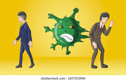 Too close to the patient or infected person. Causing a random risk of being infected in an epidemic situation.