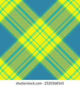 Close up pattern background seamless, napkin fabric tartan vector. Infant check plaid textile texture in bright and cyan colors.