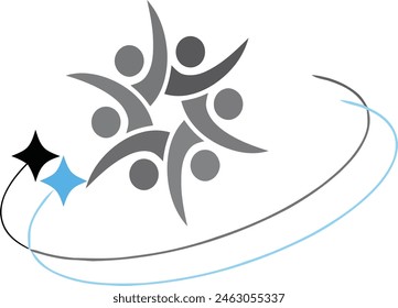 Close up of a person astrologer holding a star in a circle. Suitable for astrology, mystic, magic, or spiritual concepts visuals.