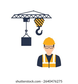 Close Up Person Wearing Hard Hat Safety Vest Construction Worker Site Safety