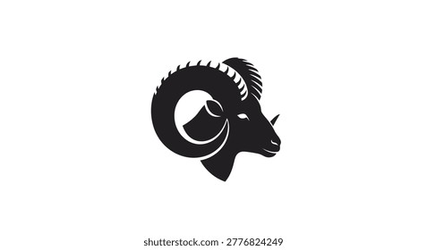 Close up of a ram silhouette