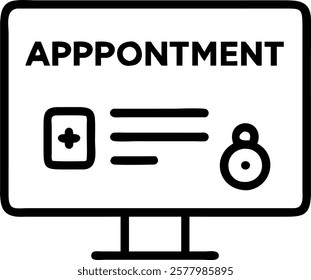 Close up of robotic assistant displaying appointment schedule concept as A macro image focusing on a robotic assistants screen showing a patients appointment schedule symbolizing e