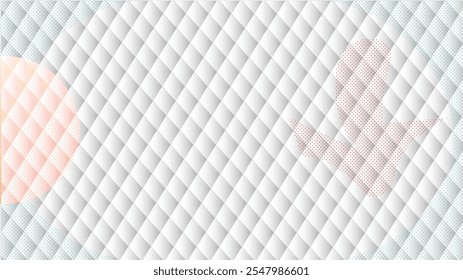 Primer plano de papel abstracto sin fisuras óvalo fondo blanco, luz y sombra, patrón de mimbre blanco, textura de una servilleta de papel con patrones.