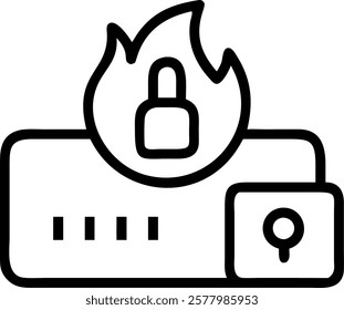 Close up of secure digital firewall with copy space concept as A close up shot of a secure digital firewall interface on a futuristic device emphasizing the role of firewalls in pr