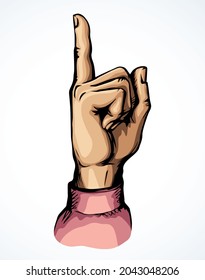 Close up side view blame want element set. Light backdrop paper text space. Outline black ink pen drawn old lady thumb nail pictogram emblem concept design. Retro art doodle pencil engrave print style