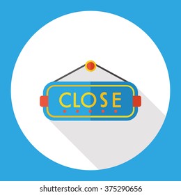close sign flat icon