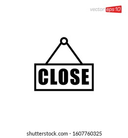 Close Sign Icon Design Vector