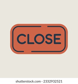 Close sign icon. E-commerce sign. Graph symbol for your web site design, logo, app, UI. Vector illustration, EPS10.