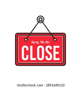 close sign for store template