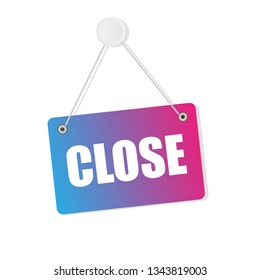 Close sign - vector illustration