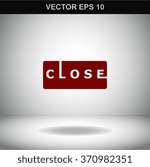 Close Sign Vector Lettering.