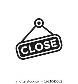 close sign vector logo template 