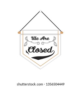 Close Sign vector vintage design for store or shop