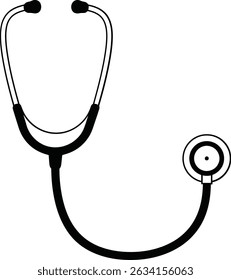 Close Up Stethoscope Medical Equipment Healthcare Professional Diagnostic Instrument