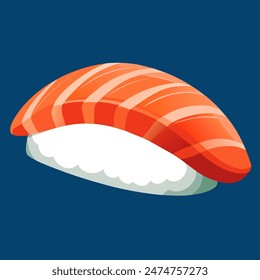 Primer plano de sushi sobre fondo azul con varias Palabras claves relacionadas con temas