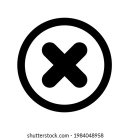 Close symbol, web and computer icon