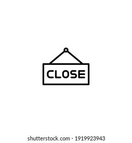 Close tag icon vector for web, computer and mobile app