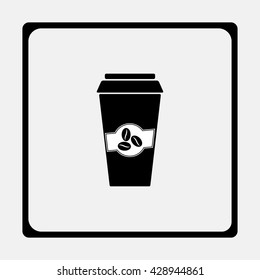 Close up take-out coffee.