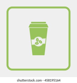 Close up take-out coffee.