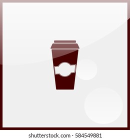 Close up take-out coffee.