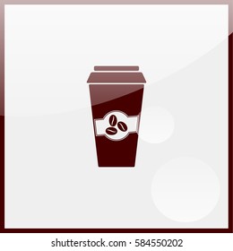 Close up take-out coffee.