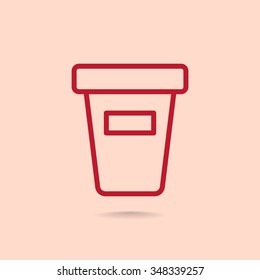 Close up take-out  drink