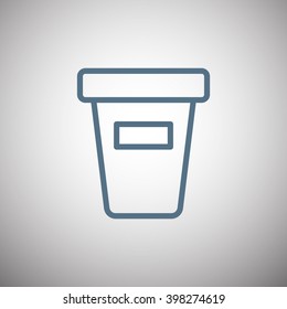 Close up take-out  drink
