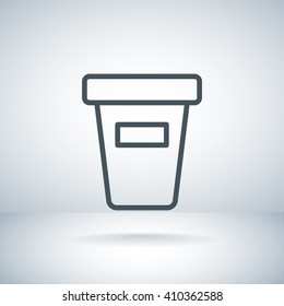 Close up take-out  drink