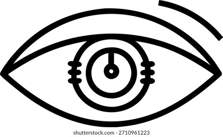 Primer plano de un ojo de adolescente con una interfaz digital de lentes de contacto inteligentes. concepto como una Imagen macro que captura un ojo de adolescente que muestra una interfaz digital a través de lentes de contacto inteligentes. La cámara destaca la tecnología de vanguardia portátil y su integración en la vida familiar. en Photo Stock Concept, espacio de copia para publicidad o Anuncio con Photo Realistic como detalle de alta calidad --ar 7:2